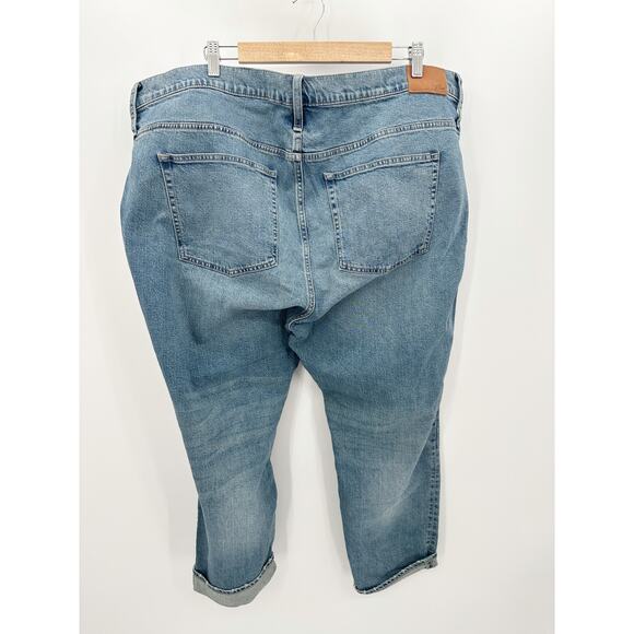 J.Crew Jeans Women 36 Blue Tinted Indigo Wash Slim Boyfriend Cotton Blend Denim - Picture 2 of 10